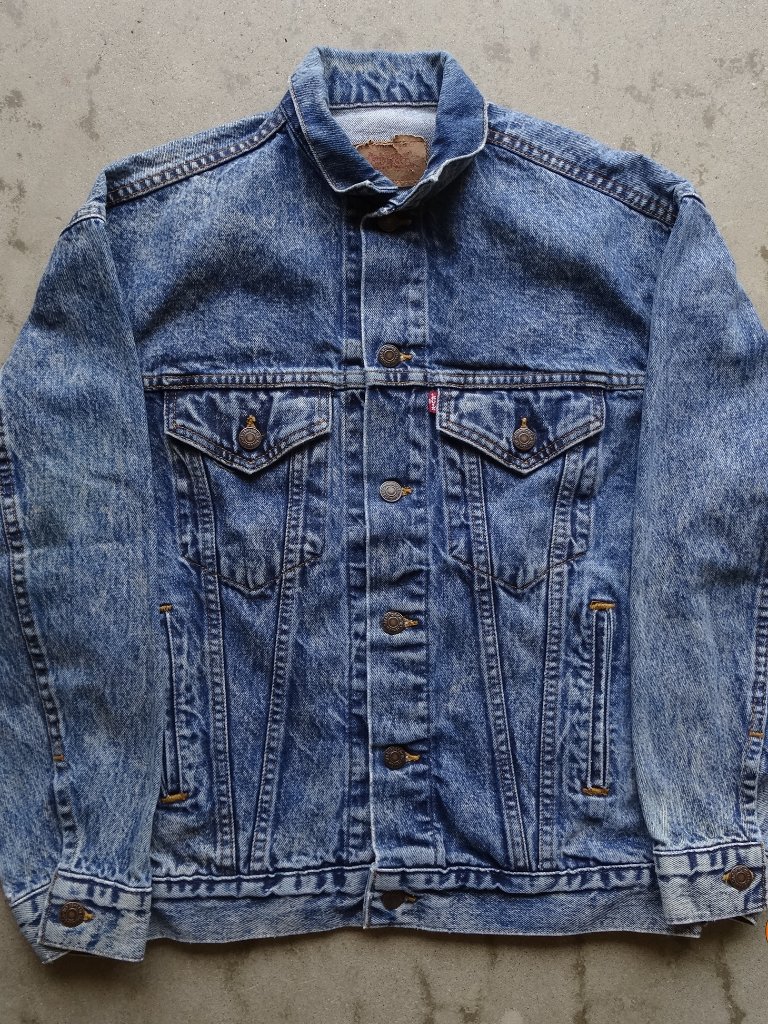 Vintage 80's Levis Denim Type 3 Trucker Jacket Womens Large